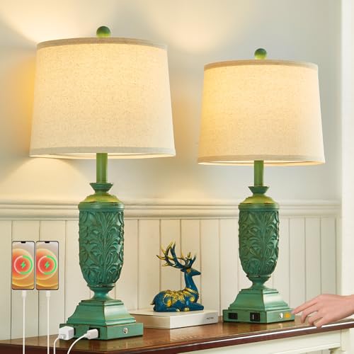 SAIWEYA 26.5" Farmhouse Table Lamp