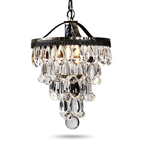 Plafonnier cristal pour allée de restaurant et lustre chic