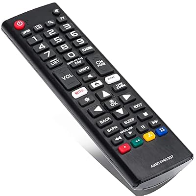 AKB75095307 Replacement IR Remote Control fit for LG TV 43UJ6560 49UJ6500 55UJ6540 55UJ6300 60UJ6050 70UJ6570 55SJ8000 OLED55B7A