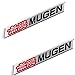 XCBW 2 Piezas Pegatina Mugen Black Trunk Spoiler mblem Badge para I-nfinite Mugen,Rojo