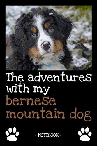 The adventures with my bernese mountain dog: dog owner | dogs | notebook | pet | diary | animal | book | draw | gift | e.g. dog food planner | ruled pages + photo collage | 6 x 9 inch