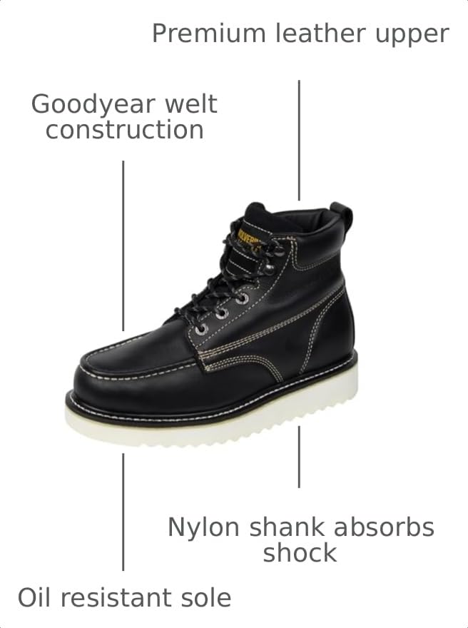 Image of Wolverine Men's Loader 6 inch Steel Toe Wedge Work Boot
