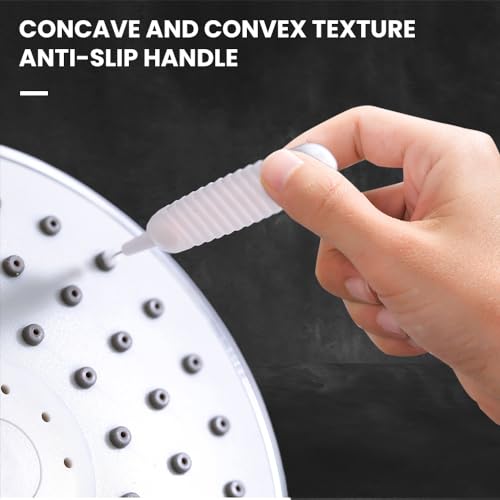 Image of Shower Head Cleaning Brush for Small Hole, 2025 New Anti-Clogging Nozzle with Storage Boxes, Multifunctional Shower Cleaning Tools, Showerhead Cleaning Brushes Picks for Bathroom (10PC)