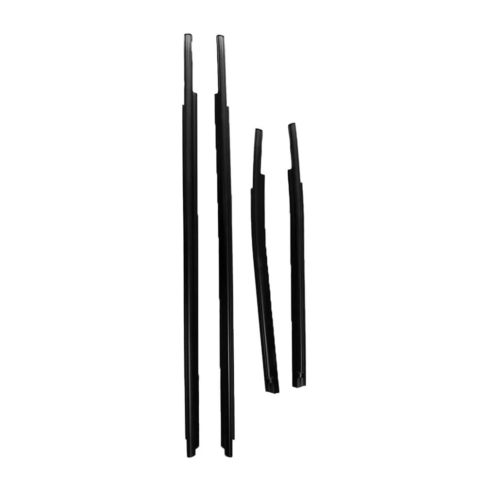 Mltlkppvng One Color Car Seal Strip 4Pcs Window Moulding Weatherstrip Side Door Sealing Weather Strips Belt Trim For Toyota For Tundra 2007-2020 Double Cab