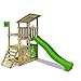 FATMOOSE Parco giochi in legno FruityForest Fun XXL Giochi da giardino con scivolo verdemela, Torre di arrampicata da esterno con sabbiera per bambini