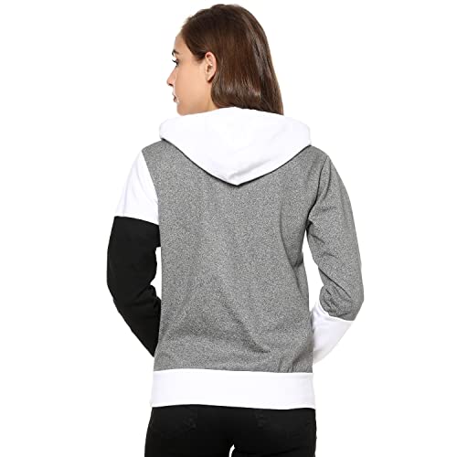 Image of Campus Sutra Women's Cotton Hooded Neck Sweatshirt