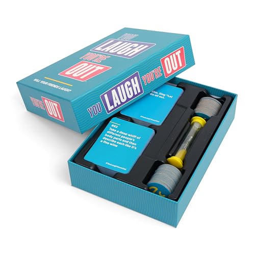 You Laugh You’re Out A Party Game with Hilarious Charades Family Card Games for Adults & Kids, 125 Prompt Cards Fun Card Games for Family Game Nights, Gatherings, & Parties Ages 14+