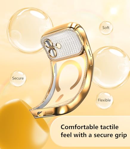Coque iPhone 16 transparente strass de qualité supérieure compatible MagSafe - 4