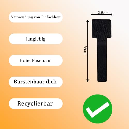 30 Stück Kabelhalter Selbstklebend, Kabelmanagement Set aus Klettband mit Starkem Kleber - Kabelorganizer für Schreibtisch, TV, Homeoffice, Wiederverwendbar (Schwarz, Klein)