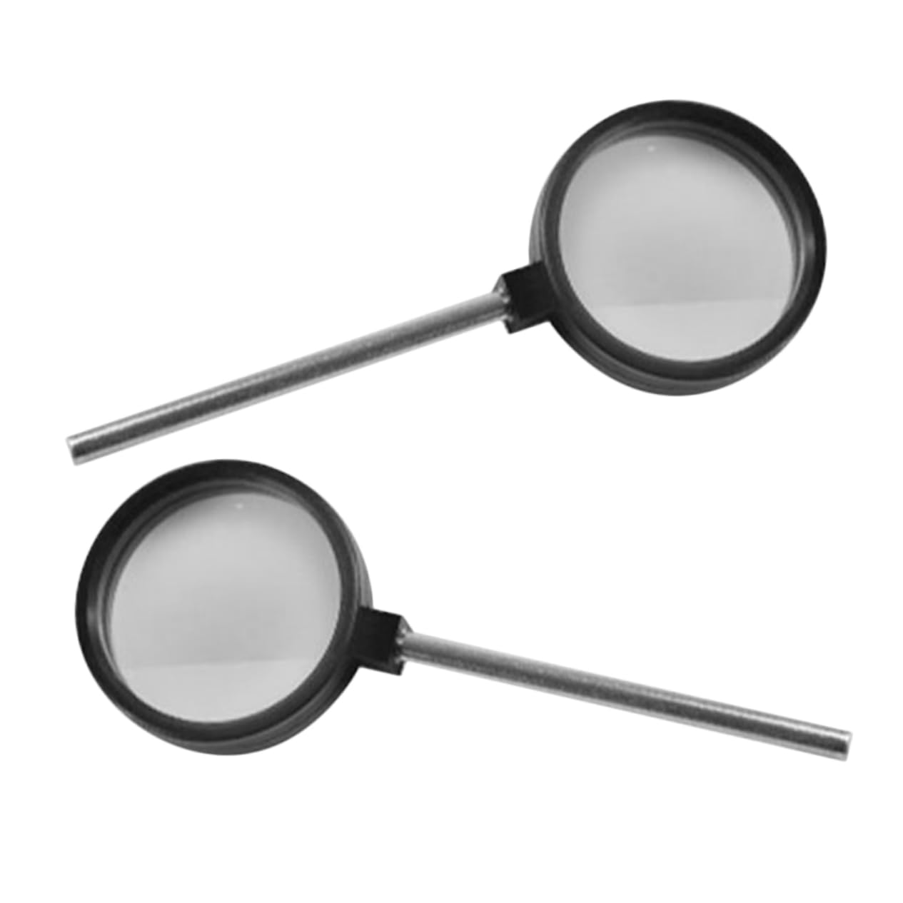 HOMOCONO Optical Glass Lenses 2pcs Handheld Concave Convex Lenses for Physics Teaching Applications