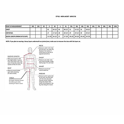 Milwaukee Leather Lkm1710 Men's Black Classic Scooter Style Leather Motorcycle Jacket W/Removable Thermal Liner - X-Large #TOP2