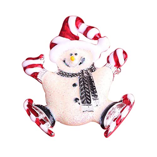 Abaodam Christmas Snowman Brooch Pin Cartoon Style Alloy Brooch for Women Girls Men