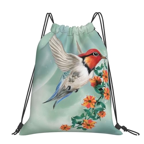 Sac de gym colibri imprimé pour vos séances de sport et sorties