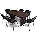 Tangkula Conference Table, 69W X 35D Boat Shaped Meeting Table with Rectangle Panel Base, Perfect for Office Meeting Room Conference Room (Espresso)