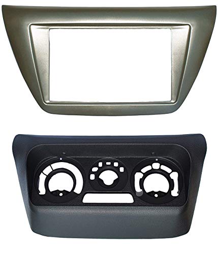 Install Double Din Dash Trim Frame Kit Compatible with Mitsubishi Lancer 2002-2007