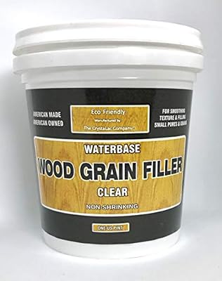 CrystaLac Clear Wood Grain Filler (16oz Pint)