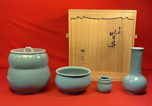 茶道具　樹窯　青磁貫入水指 Amazon.co.jp: 茶道具 樹窯 青磁貫入水指 : おもちゃ
