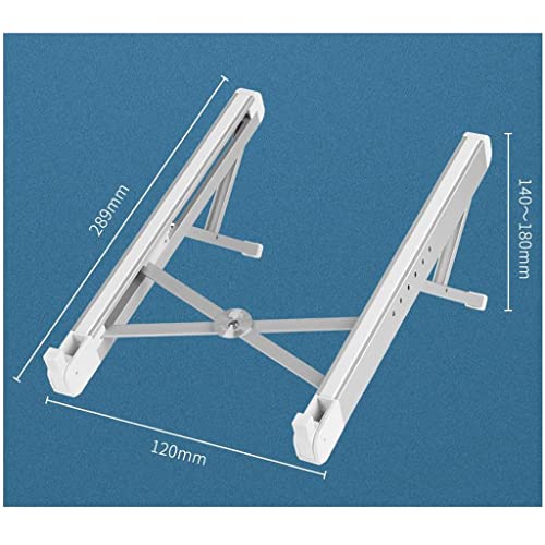 Soporte para computadora portátil de escritorio con base elevada de aluminio silver 3