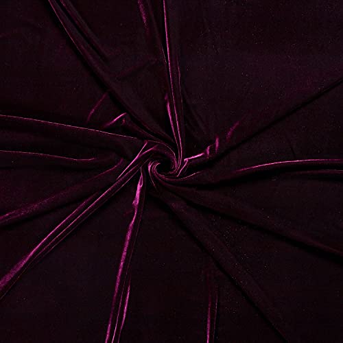 Velours brillant extensible de luxe vin réveillez l'éclat de vos créations textiles faites main