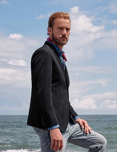 Image of PJ PAUL JONES Mens Casual Sport Coat Blazer Two Buttons Lightweight Business Jackets