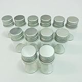10pcs 16x26mm Tiny Mini Small Clear Bottles Glass Vials 2.0ml 1/2 Dram with Caps
