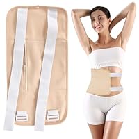 Castor Oil Pack für Taille Hals, Rizinusöl Pack Wrap aus Bio Baumwolle, Verstellbare Castor Oil Pack Kit, Rizinusöl Wickel für Leber, Hilft Beim Schlafen, Verbessert die Durchblutung (Khaki)