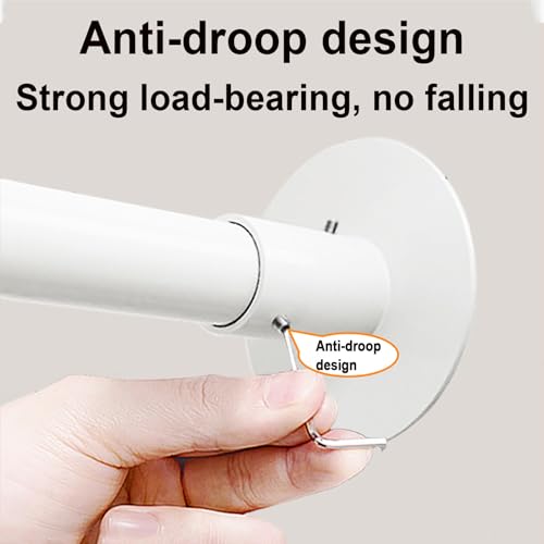 Barre de douche en forme de L en acier inoxydable blanc pour un design épuré et durable - 8