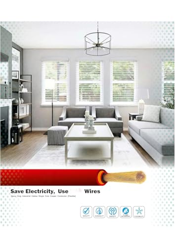 Image of PVC Insulated Wire 90 Meter Copper Wire (RED, 2.50 SQ MM)