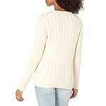 Amazon Essentials Women's Fisherman Cable Long-Sleeve Crewneck Sweater (Available in Plus Size) - Image 3