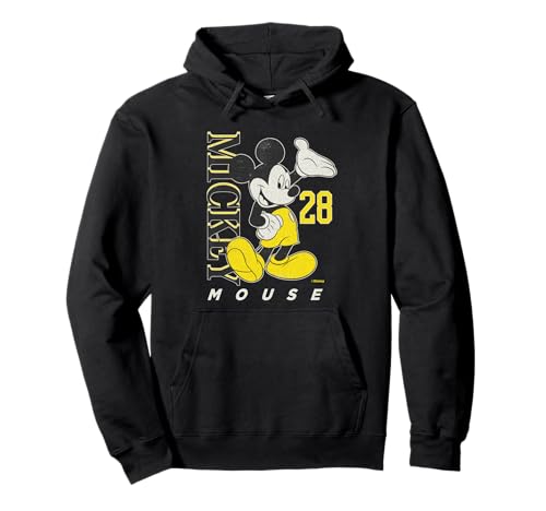Disney Mickey Mouse Vintage Classics 28 Black & Yellow Pullover