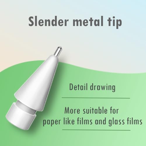 Image of SIXFU 4 PCS Sturdy Long Metal Tips Compatible with Apple Pencil Tip, Durable Tips Compatible with Apple Pencil Pro /USB-C / 1st / 2nd Generation, Accessories Compatible with iPad Pencil