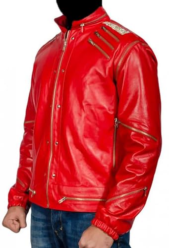 Veste en similicuir Mj Beat It contre la mi-saison manches amovibles