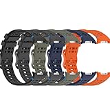 Compatible with Samsung Galaxy Watch 8, Galaxy Watch 8 Classic Smartwatch Band Replacement Breathable Waterproof Silicone Strap for Watch8/Watch8Classic (5Pack-A)