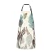 Grembiule da cucina vintage floreale arte farfalla grembiuli con tasche bavaglino regolabile per uomo donna divertente carino impermeabile chef casa arte grembiule grigliate barbecue disegno regalo