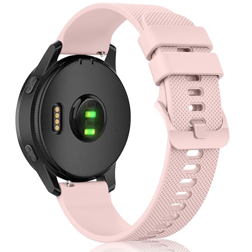 Bracelet Compatible avec Garmin Forerunner 255/Vivoactive 4/Venu 2/Forerunner 265 Bracelets,22mm Silicone Sport Remplace Band pour Gear S3/Galaxy Watch 3...