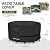 Porch Shield Round Patio Furniture Cover - Waterproof 600D Heavy Duty Outdoor Table and Chairs Cover 62 inch, Black