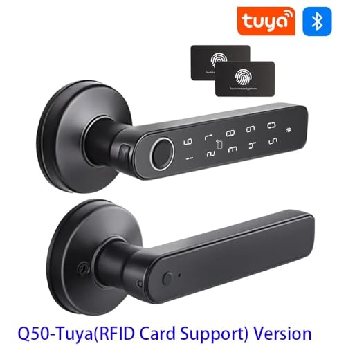 Serrure Connectée Tuya Bluetooth Poignée Numérique Empreinte Digitale - 3