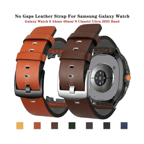 Correa de cuero Galaxy Watch 8Classic accesorio ajuste rápido sin huecos 2