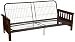 Berkeley Mission-style Futon Sofa Sleeper Bed Frame, Queen-size, Walnut Arm Finish