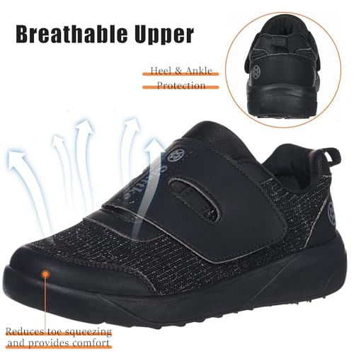Image of Sisttke Women's Diabetic Shoes Wide Toe Box Slip-On Shoes | Elderly Footwear for Swollen Feet, Edema, Neuropathy & Foot Pain Relief