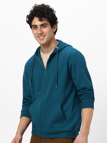Image of Neostreak Men's Cotton Hooded Neck Zippered Sweatshirt