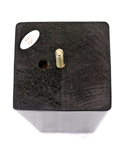 ProFurnitureParts 5" Inch Espresso Finish Square Tapered Wood W/ Anti Skid Pads Set of 4