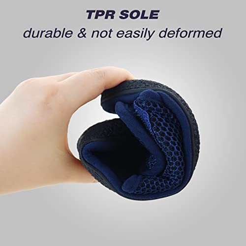 Image of Men's Adjustable House Slippers, Mesh Open Toe Breathable Indoor Slip on