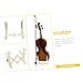 Hemoton Professional Violin Folding Stand Lightweight Portable Display Rack for Violinists Easy to Install and Store Durable and Convenient for All Skill Levels