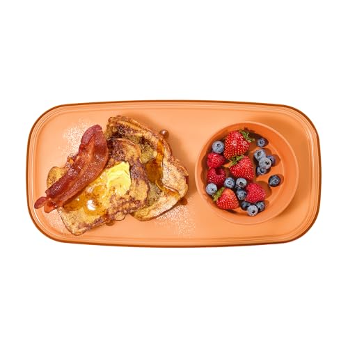 Comparison: Best Microwave Queso 9 madesmart dipware Small Serving Plate, Collapsible & Removable Dip Bowl for Salsa, Queso, Sald, Olives, Premium Dishwasher & Microwave Safe, Multipurpose Plate & Bowl, Orange