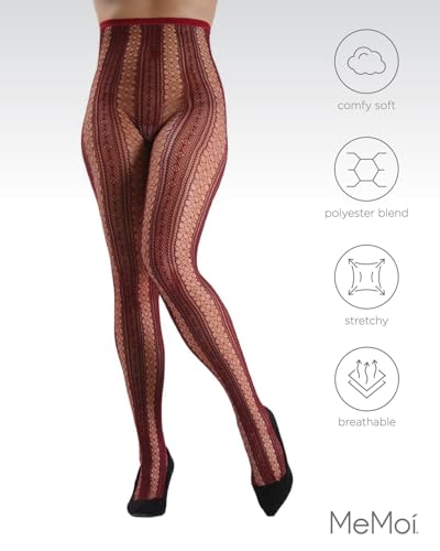 Image of MeMoi Epic Stripe Glamour Fishnet Tights