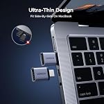 UGREEN USB C to USB Adapter 4 Pack, USB 3.2 10Gbps C Male to A Female Adapter Thunderbolt 4 3 OTG Compatible with iPhone17 16, MacBook Pro iPad Mac mini and More, Grey