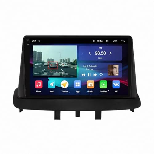 Radio Coche 2 DIN para Nissan Qashqai 2008-2014 con CarPlay inalámbrico y 64GB