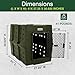Dakota 283 Crate - Canine Rough and Tough Economy Kennel (Olive, X-Large)