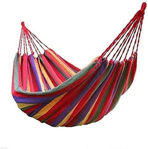 International Camping Canvas Fabric Portable Garden Stripped Hammocks with Strong Rope